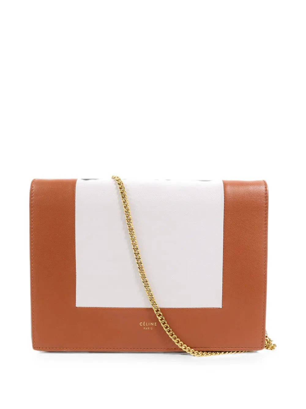 Frame wallet on chain shoulder bag