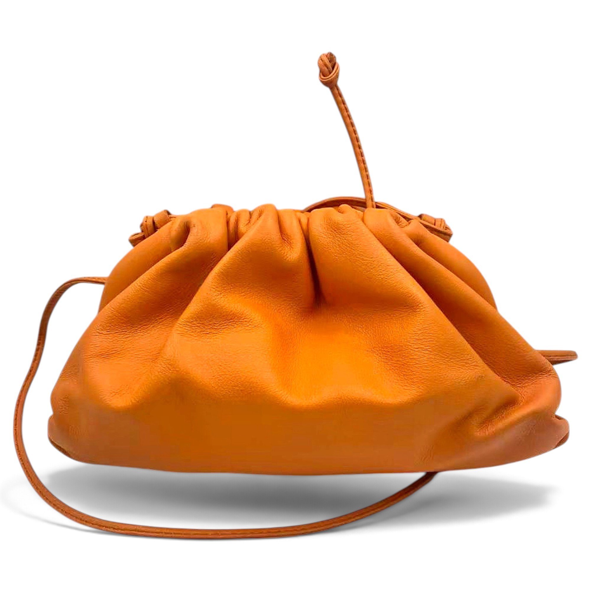 Pouch leather crossbody bag