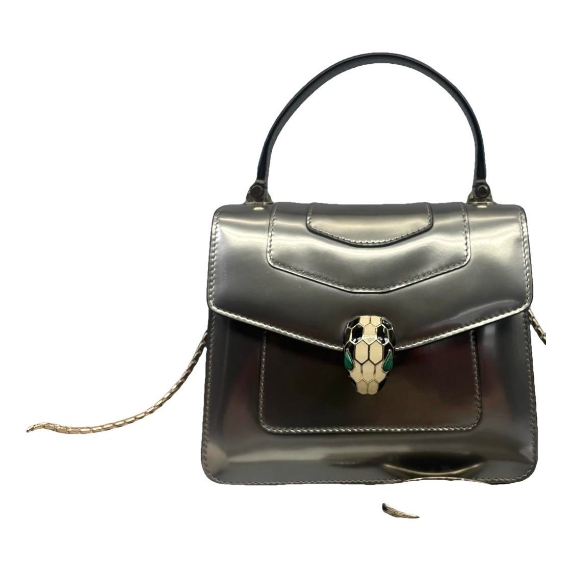 Serpenti leather handbag