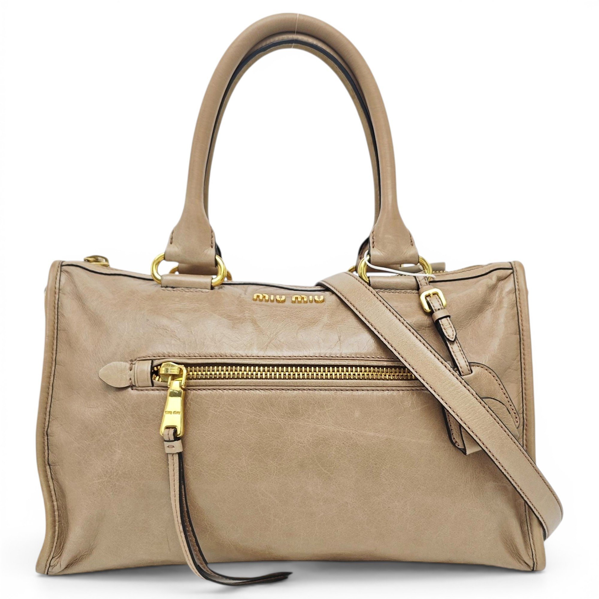 Vitello leather crossbody bag