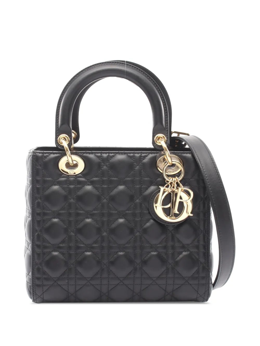 2010-2026 Medium Lambskin Cannage Lady Dior satchel