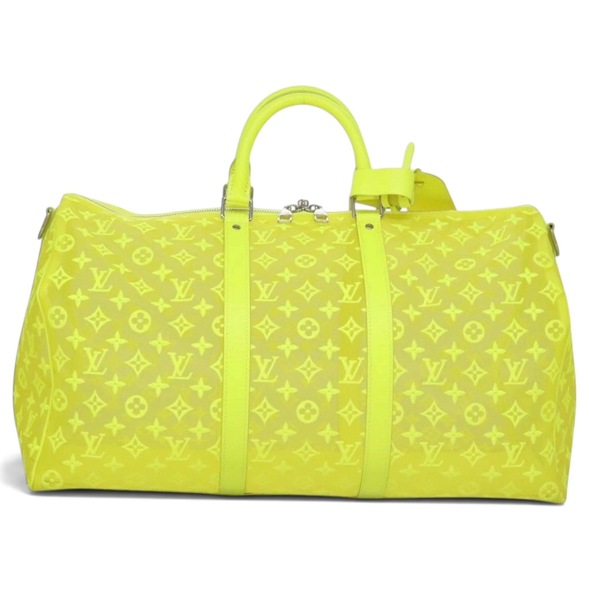 Keepall leather travel bag