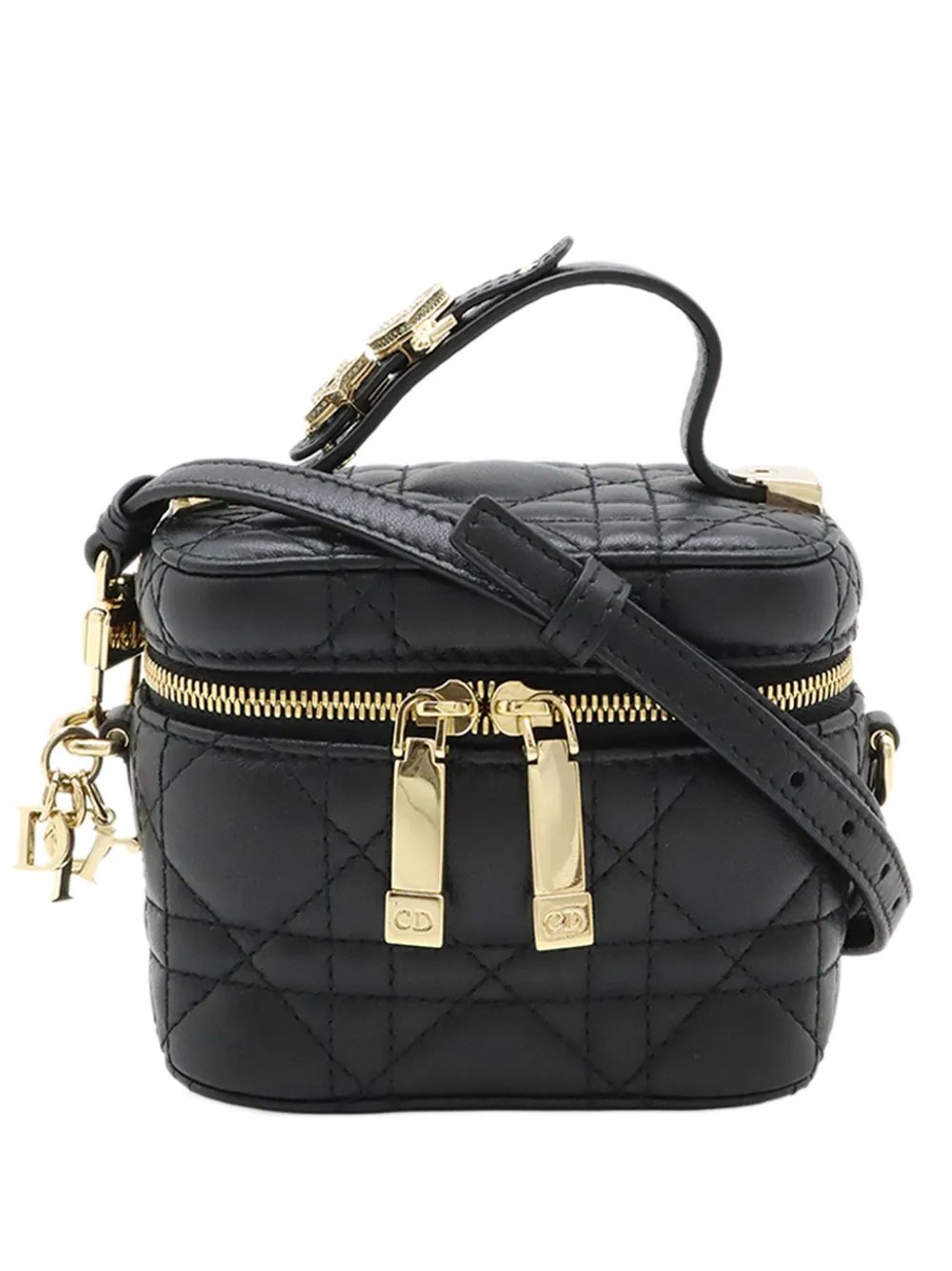 2010-2026 Micro Lambskin Cannage Lady Dior Case vanity bag