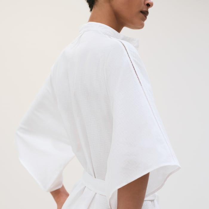 Blanc "Mosaique" Prairie Dress