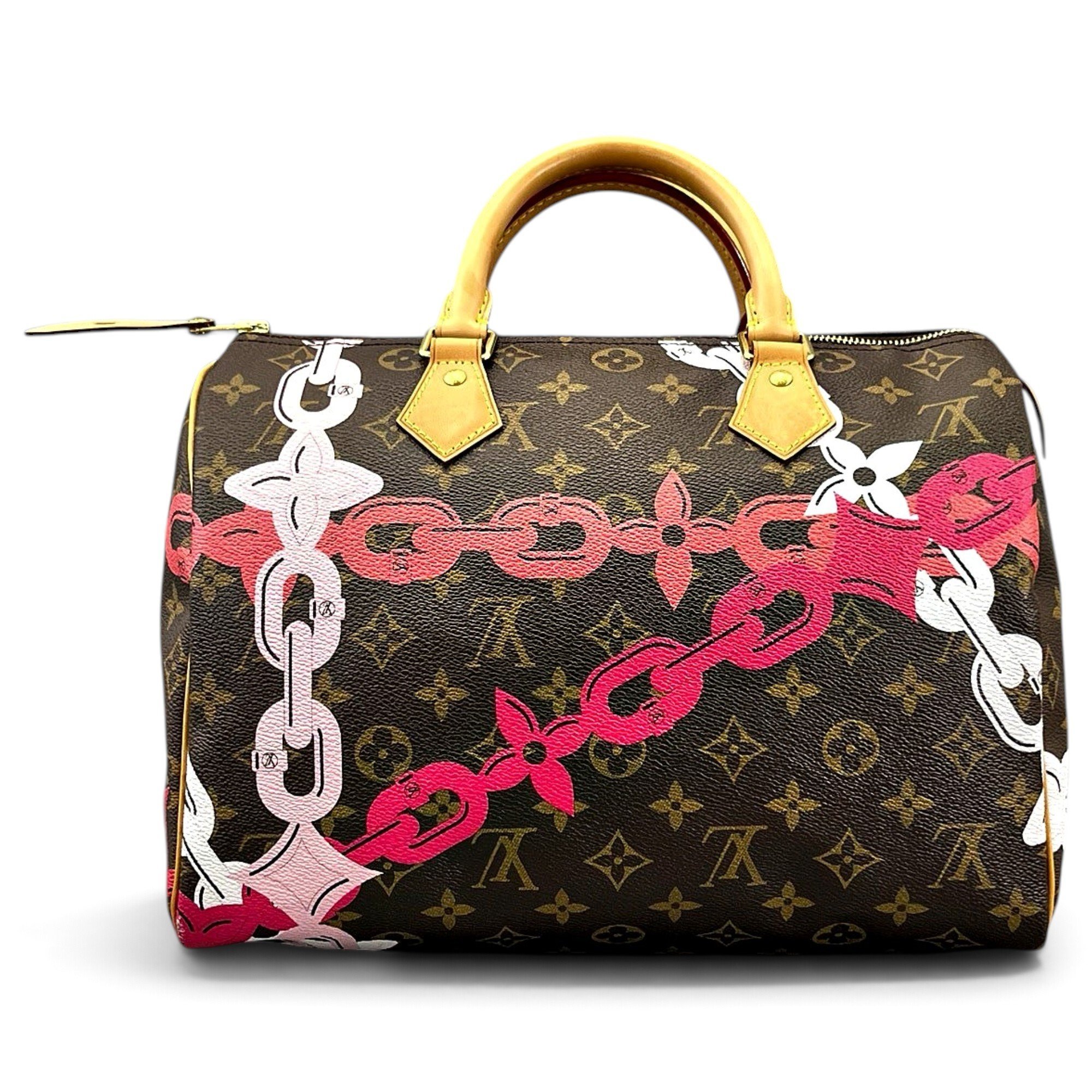 Speedy leather handbag