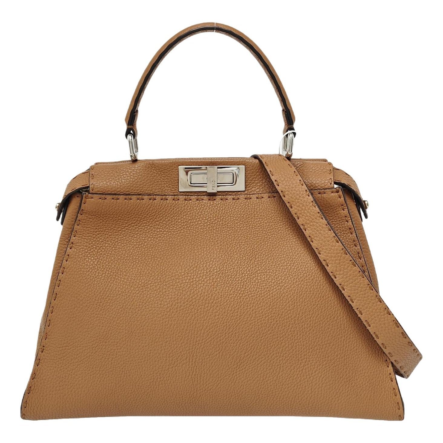 Peekaboo leather handbag