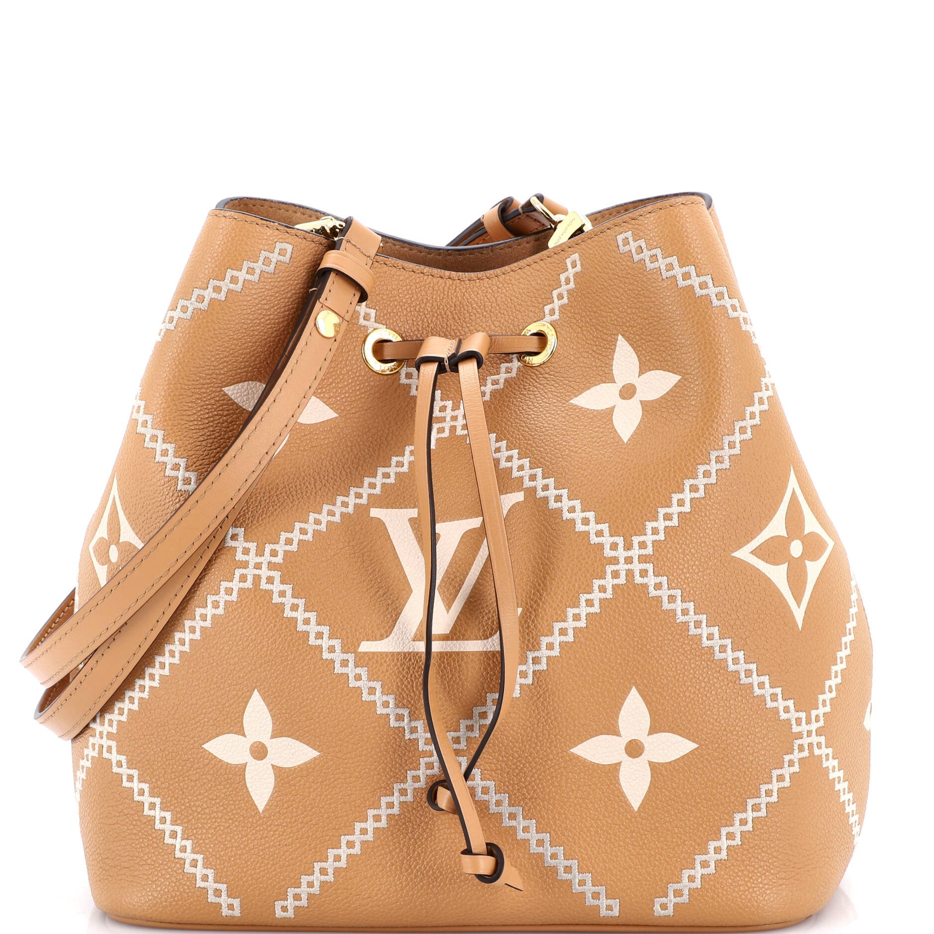 Louis Vuitton NeoNoe Handbag Monogram Empreinte Giant Broderies MM