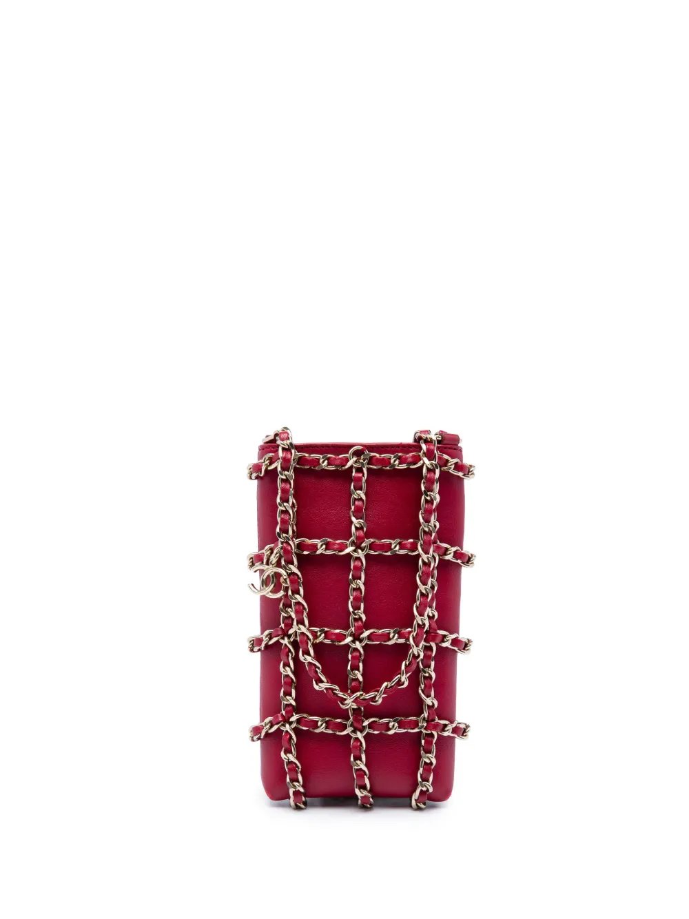 2020 Lambskin Tech Me Out Clutch With Chain crossbody bag