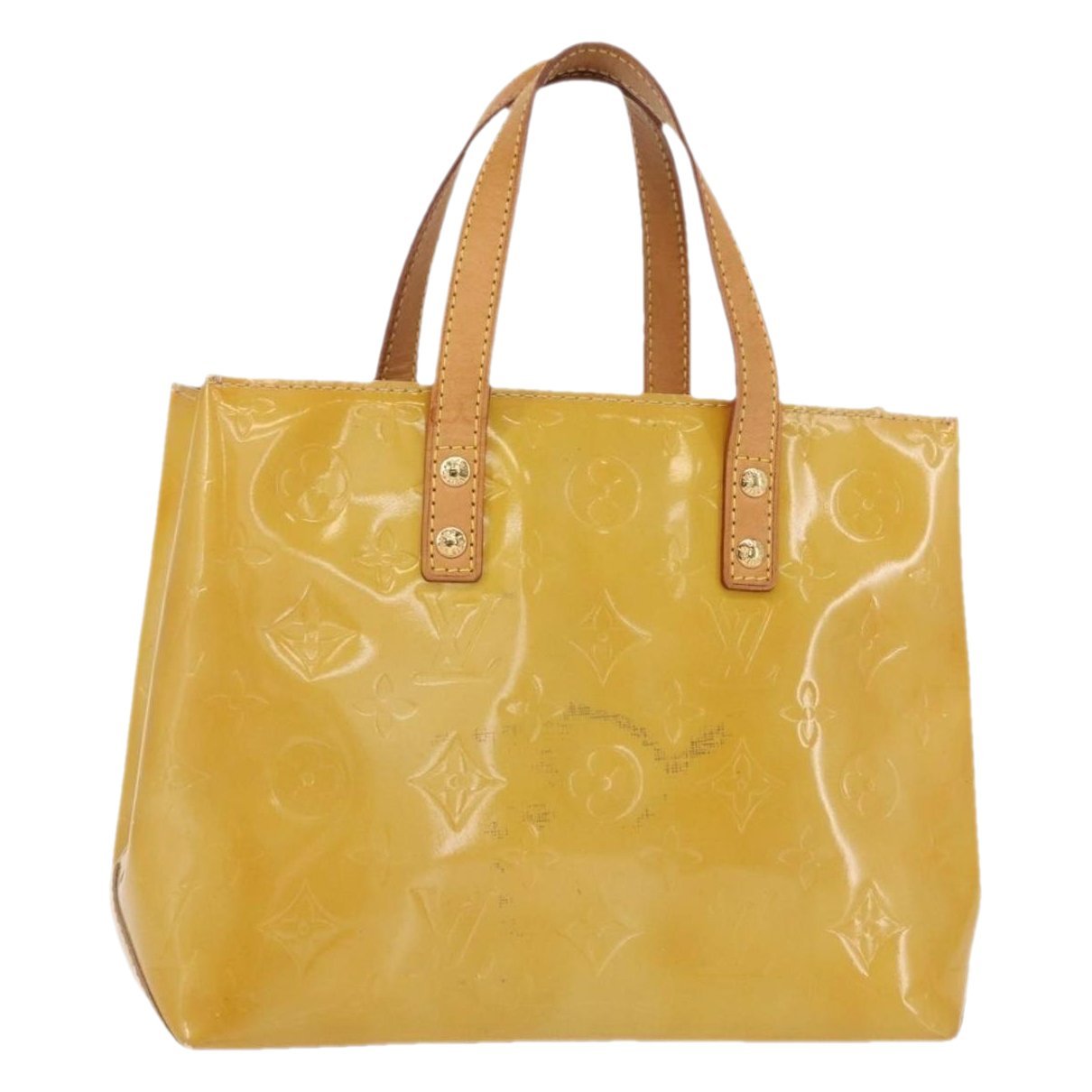 Reade patent leather handbag