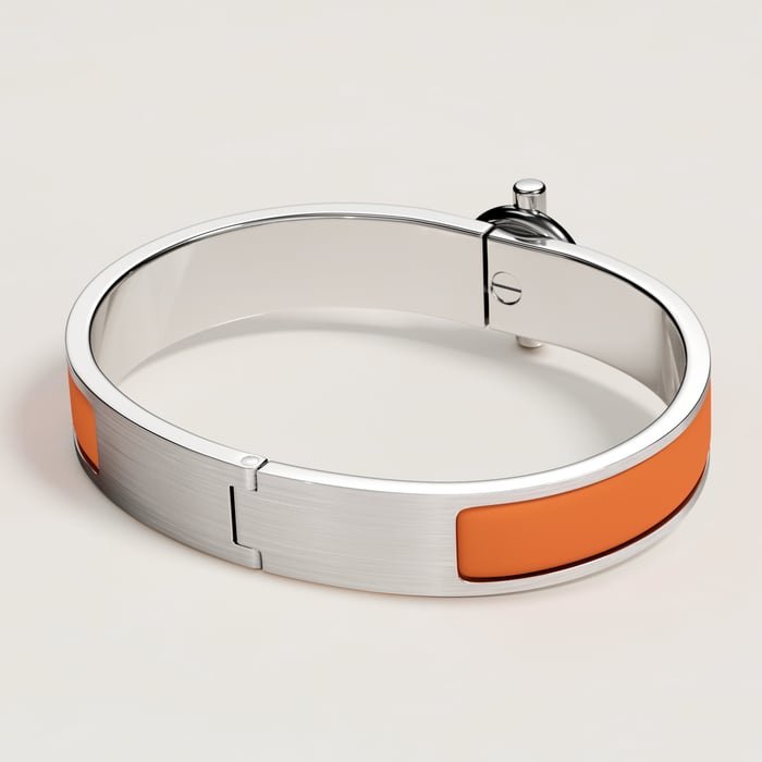 Orange Feu Mat Clic Glenan Bracelet