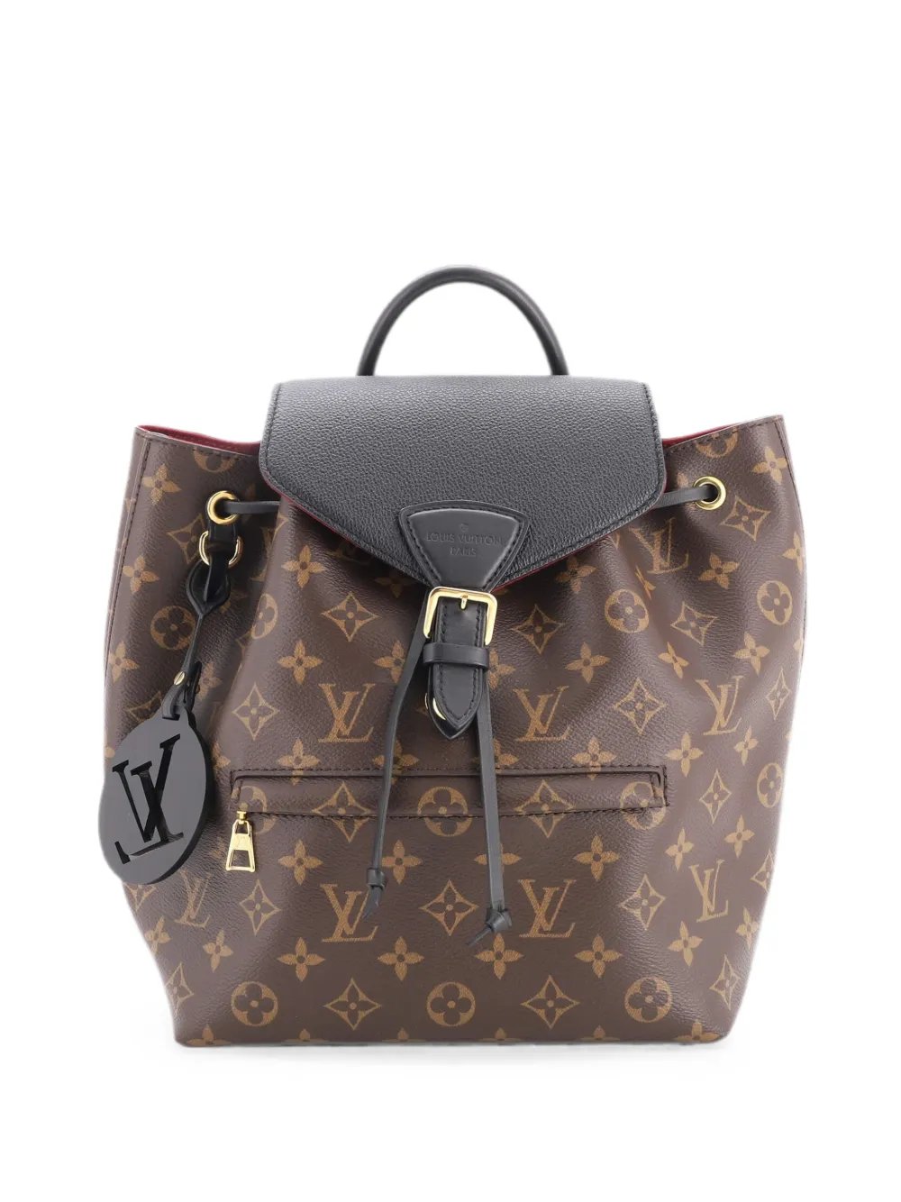Montsouris NM Monogram Canvas with Leather PM backpack