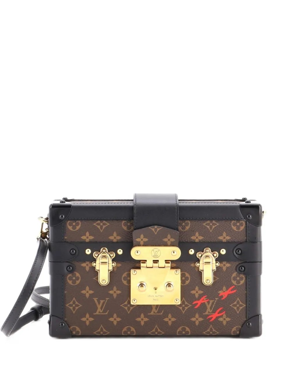 Petite Malle Handbag Monogram Canvas clutch bag
