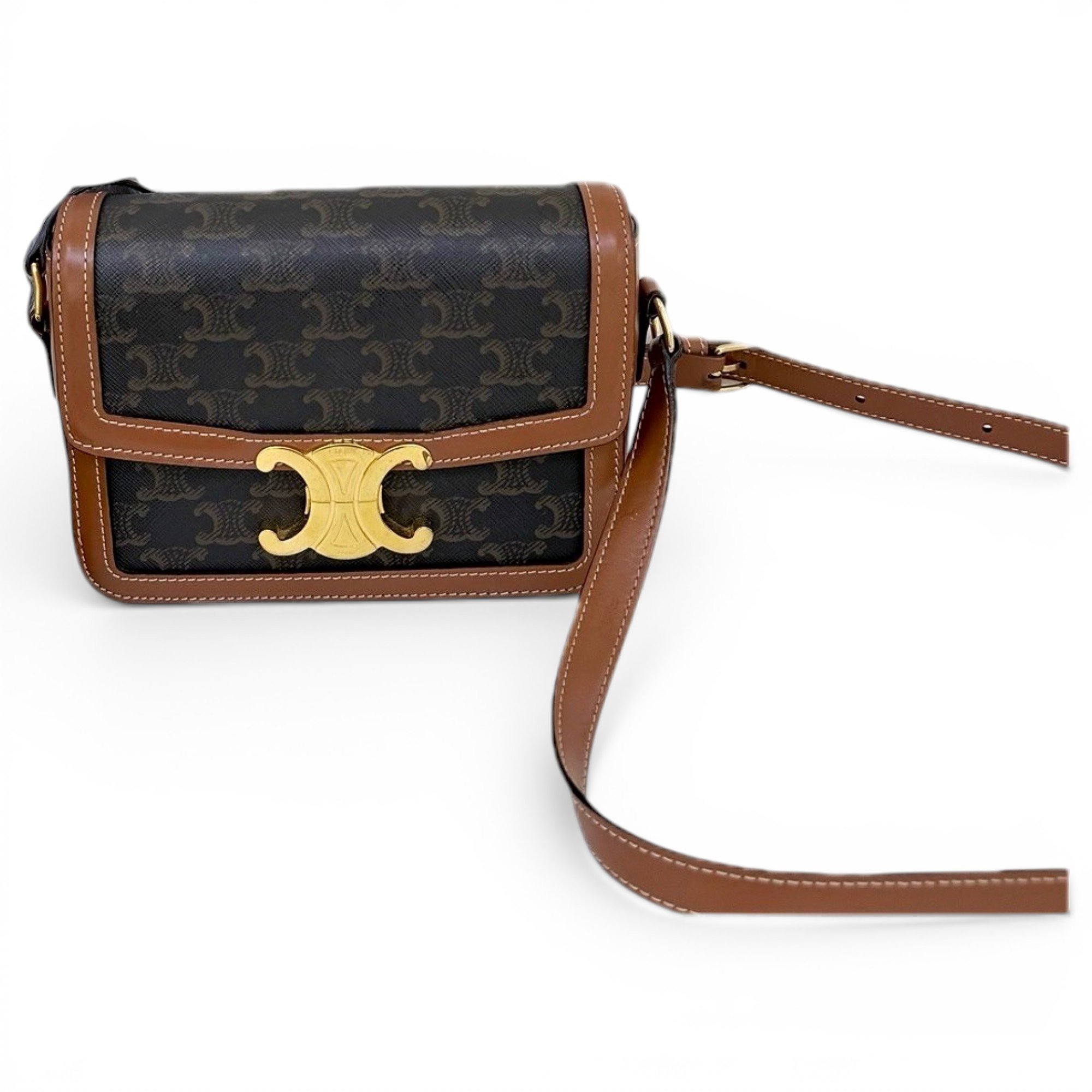 Celine Triomphe leather handbag