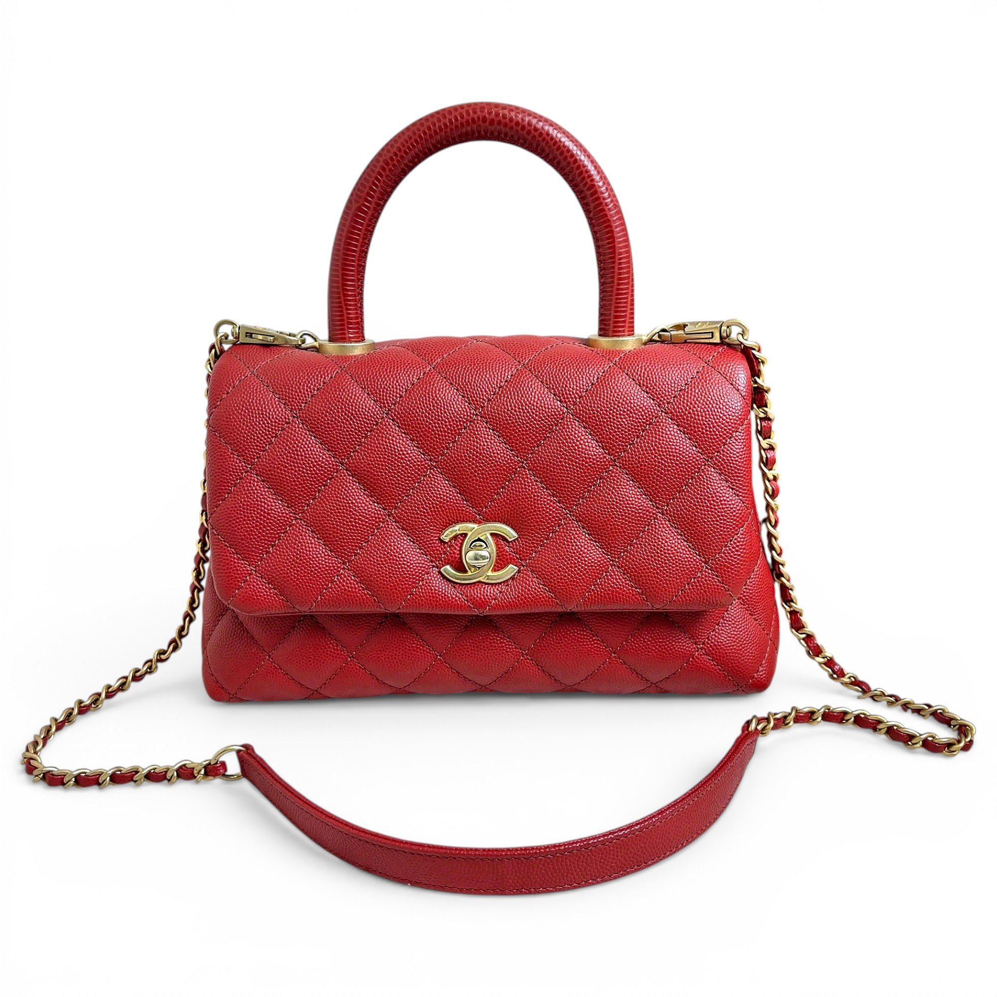Coco Handle leather handbag