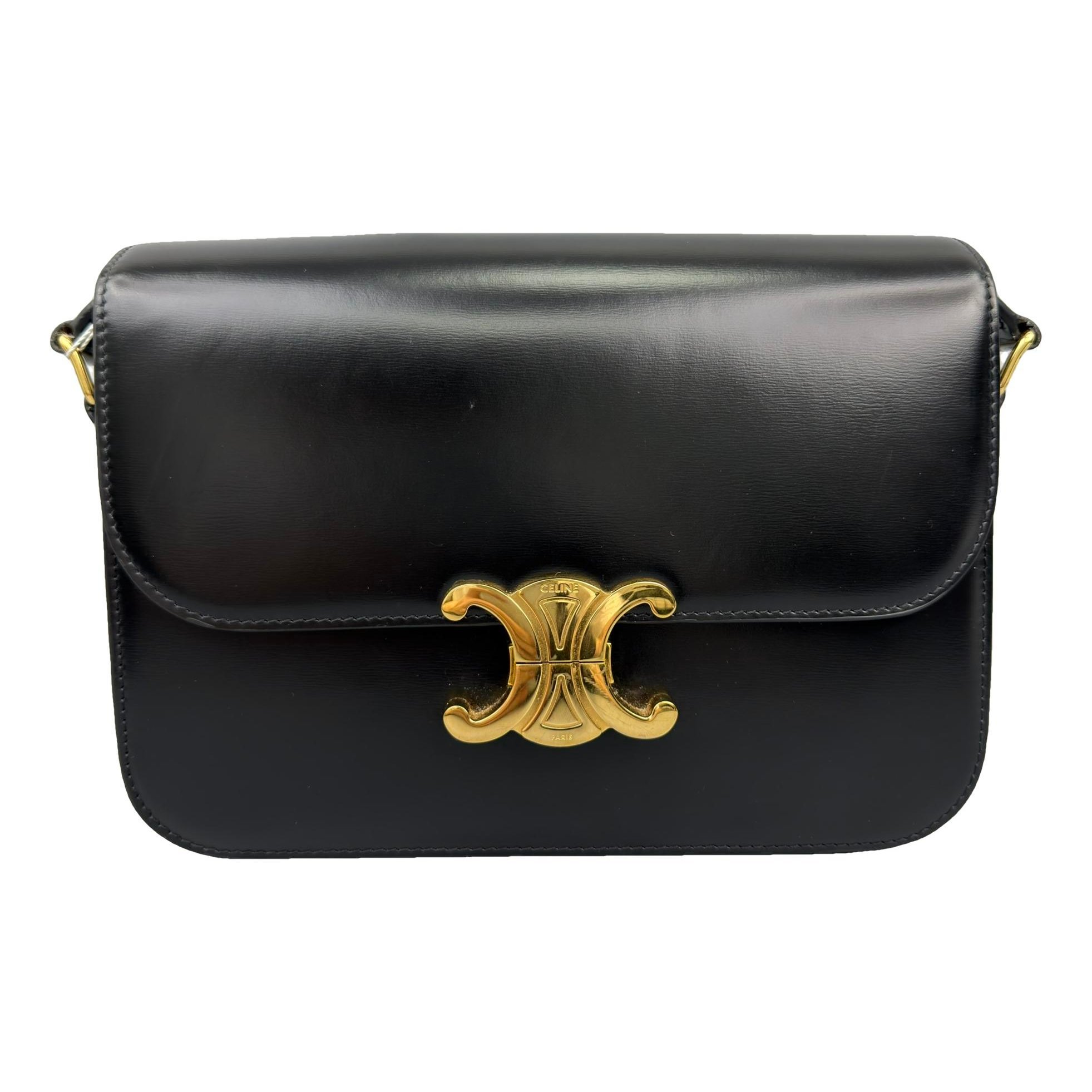 Triomphe leather handbag