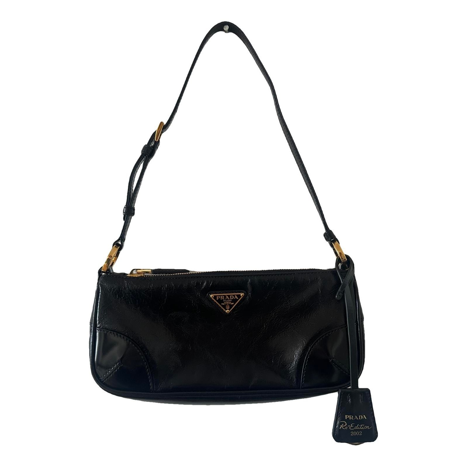 Re-Edition 2002 patent leather handbag
