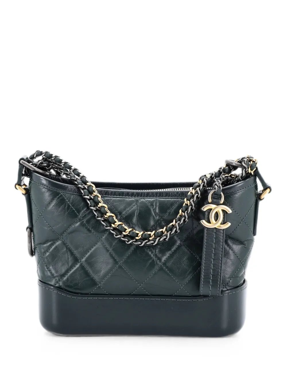 Gabrielle Quilted Aged Calfskin Small hobo bag