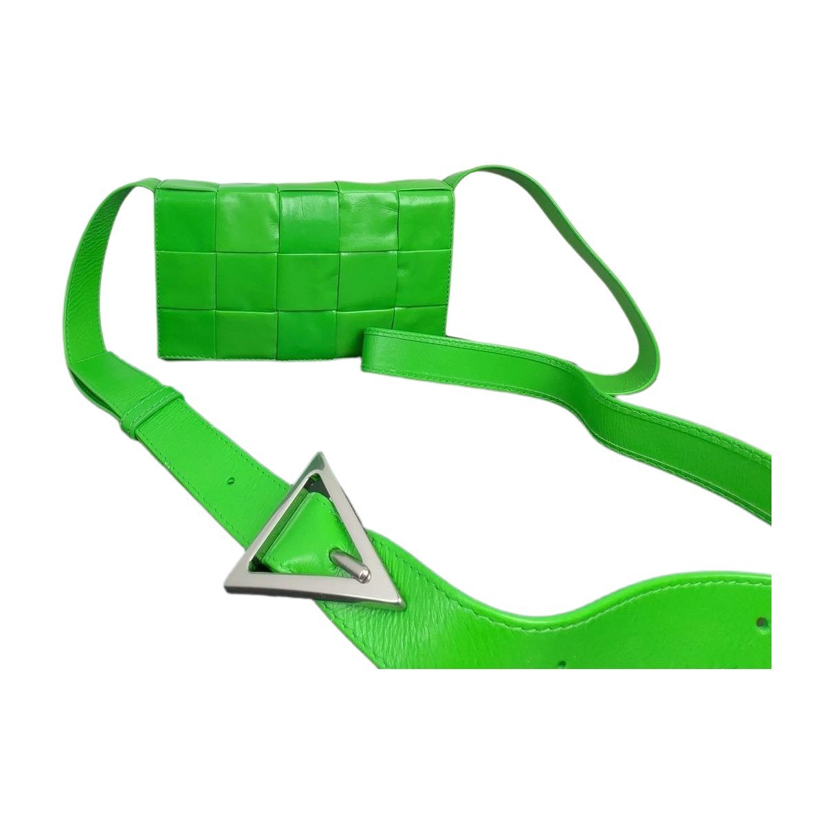 Cassette leather handbag