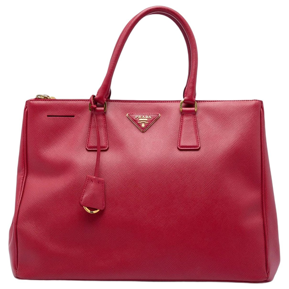 Double leather tote