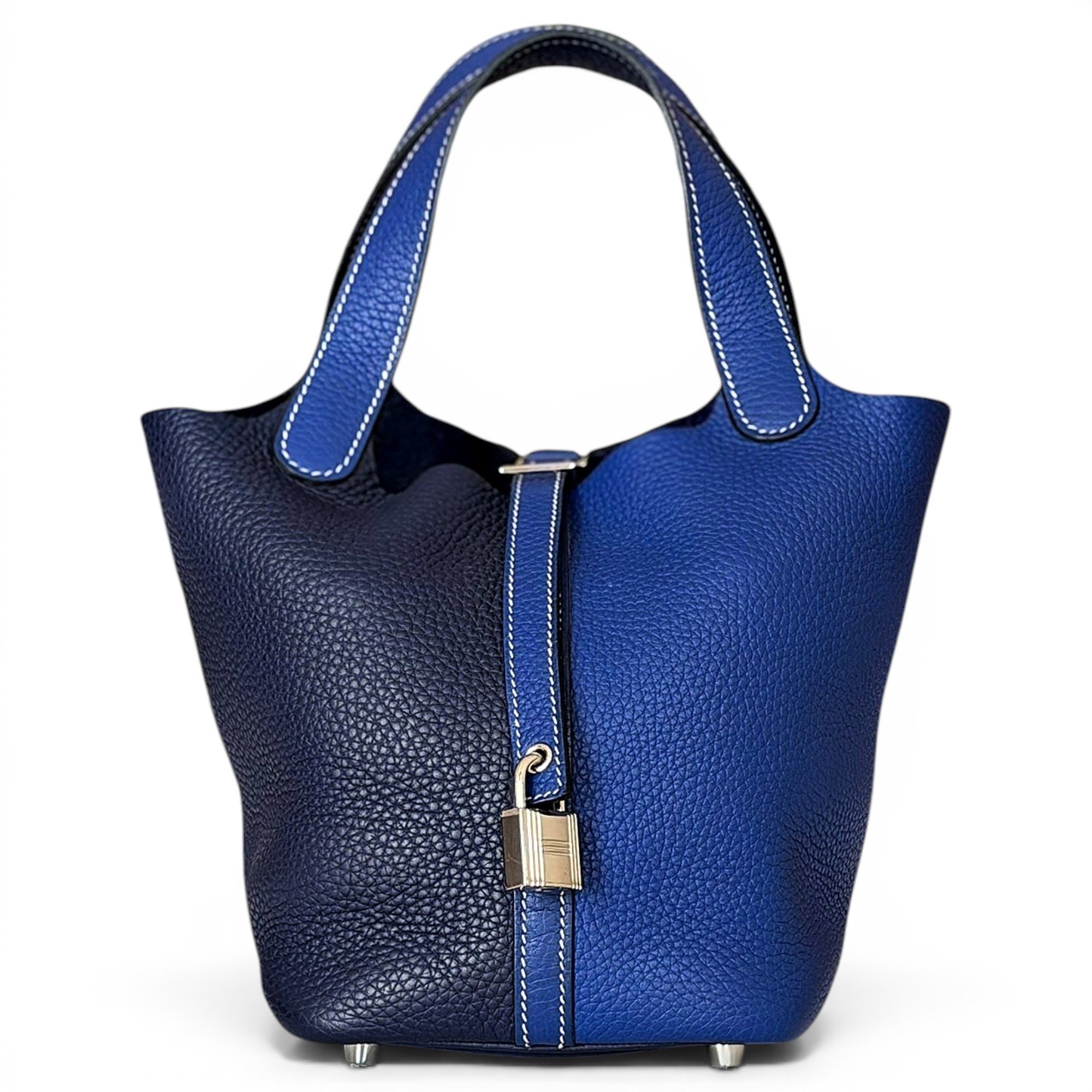 Picotin leather tote