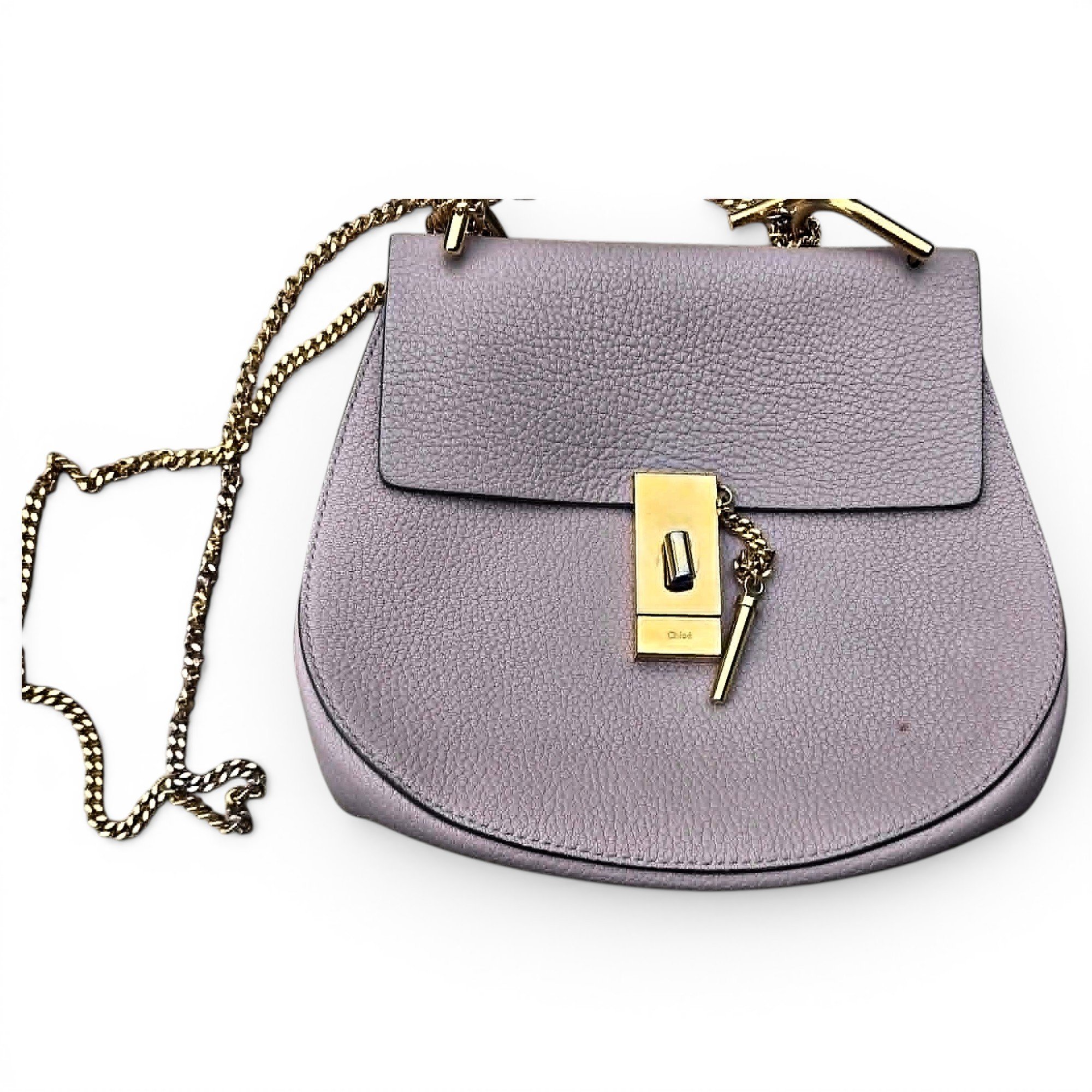 Drew leather handbag