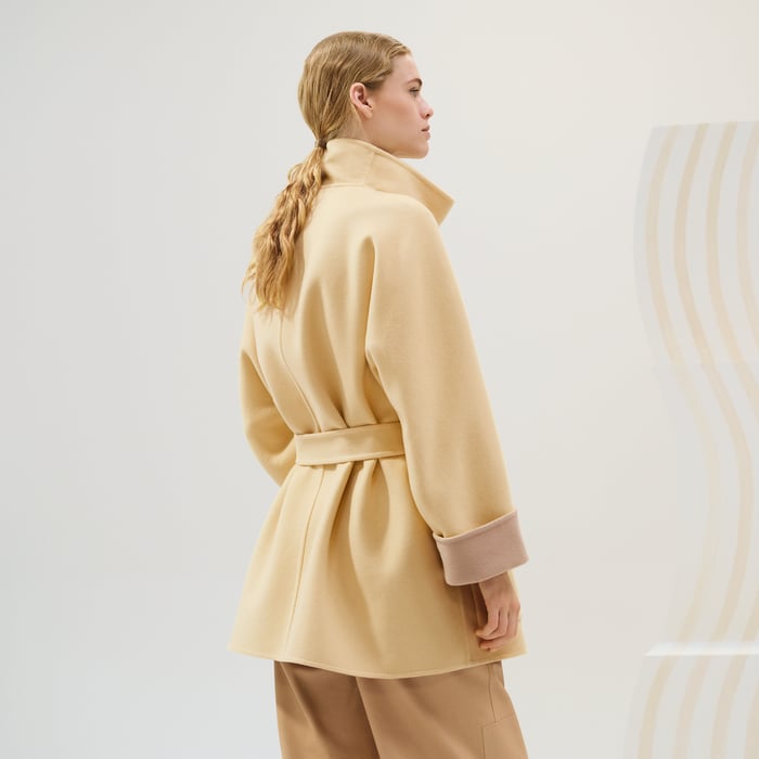 Jaune Aurore Cashmere Coat