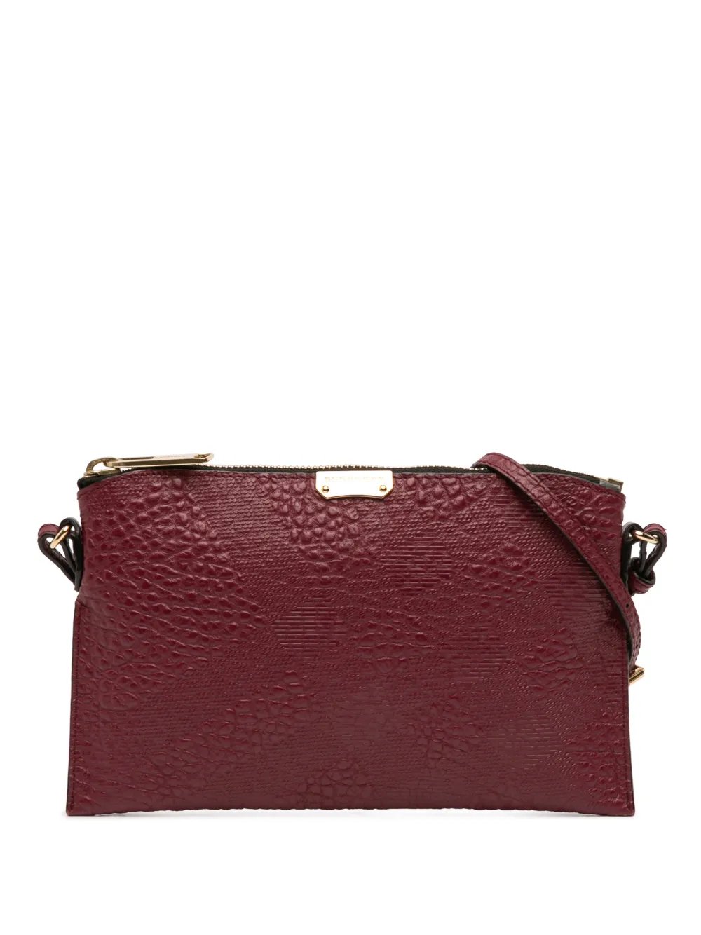 2000-2017 Small Grain Check Embossed Leather Chichester crossbody bag