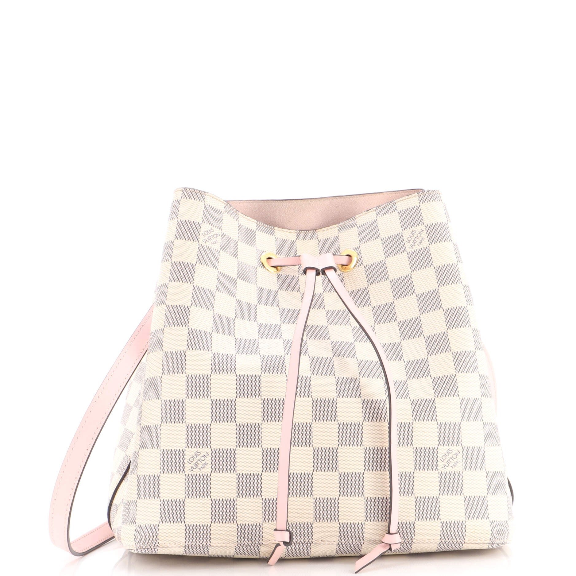 NeoNoe Handbag Damier with Leather MM