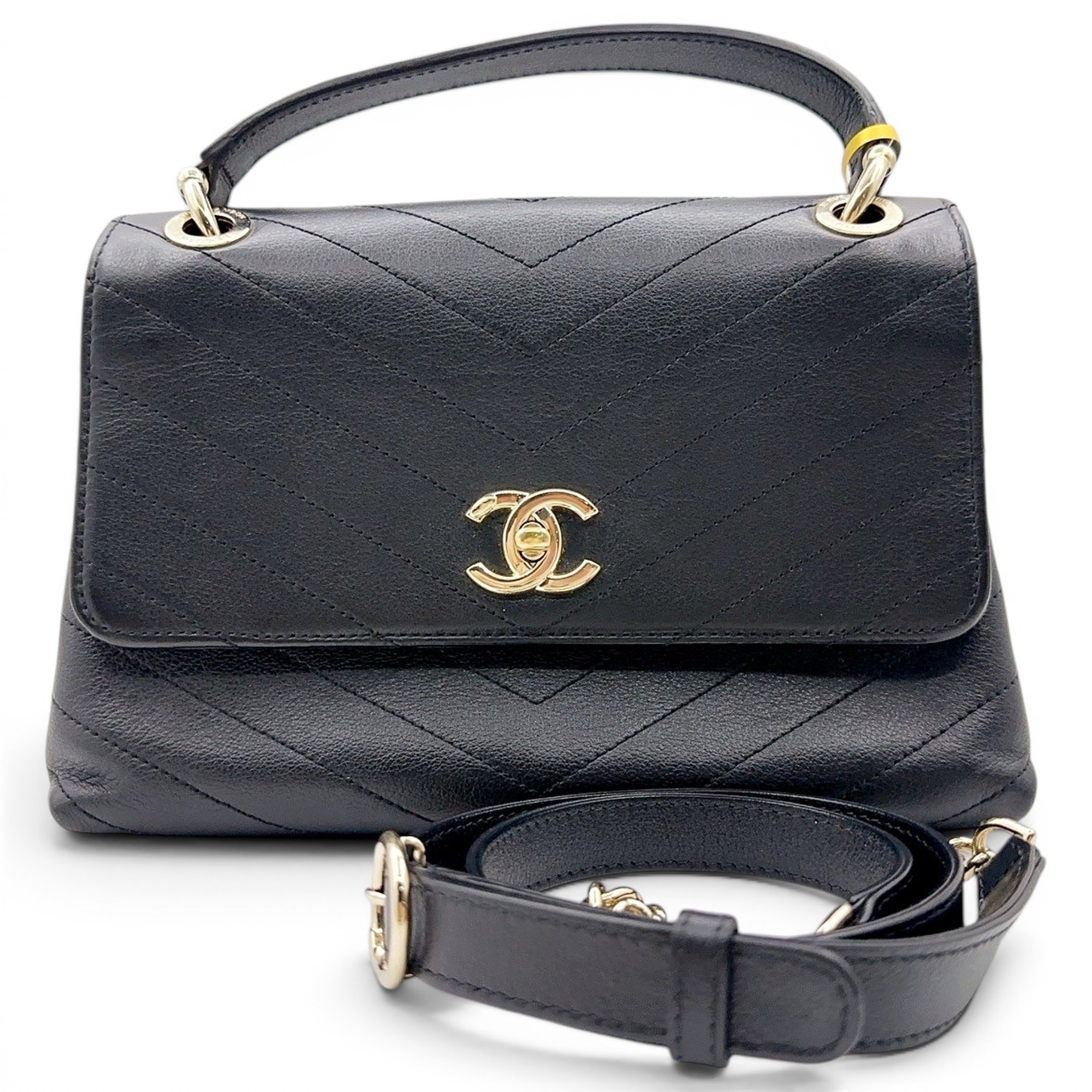 Coco Handle leather handbag