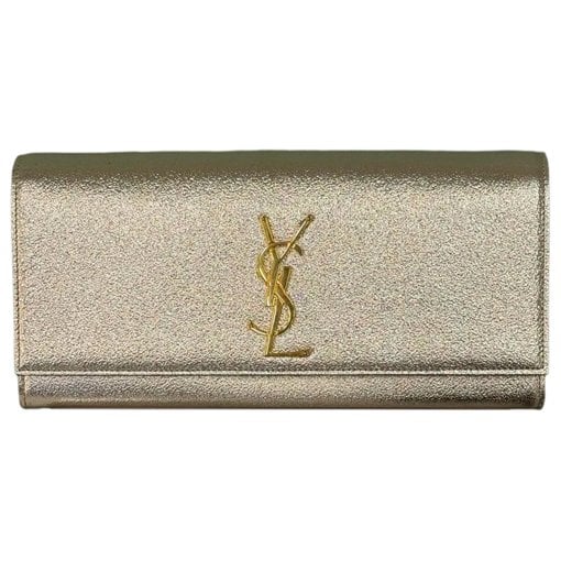 Leather clutch bag