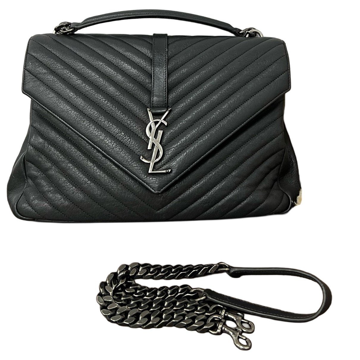 Collége monogramme leather handbag