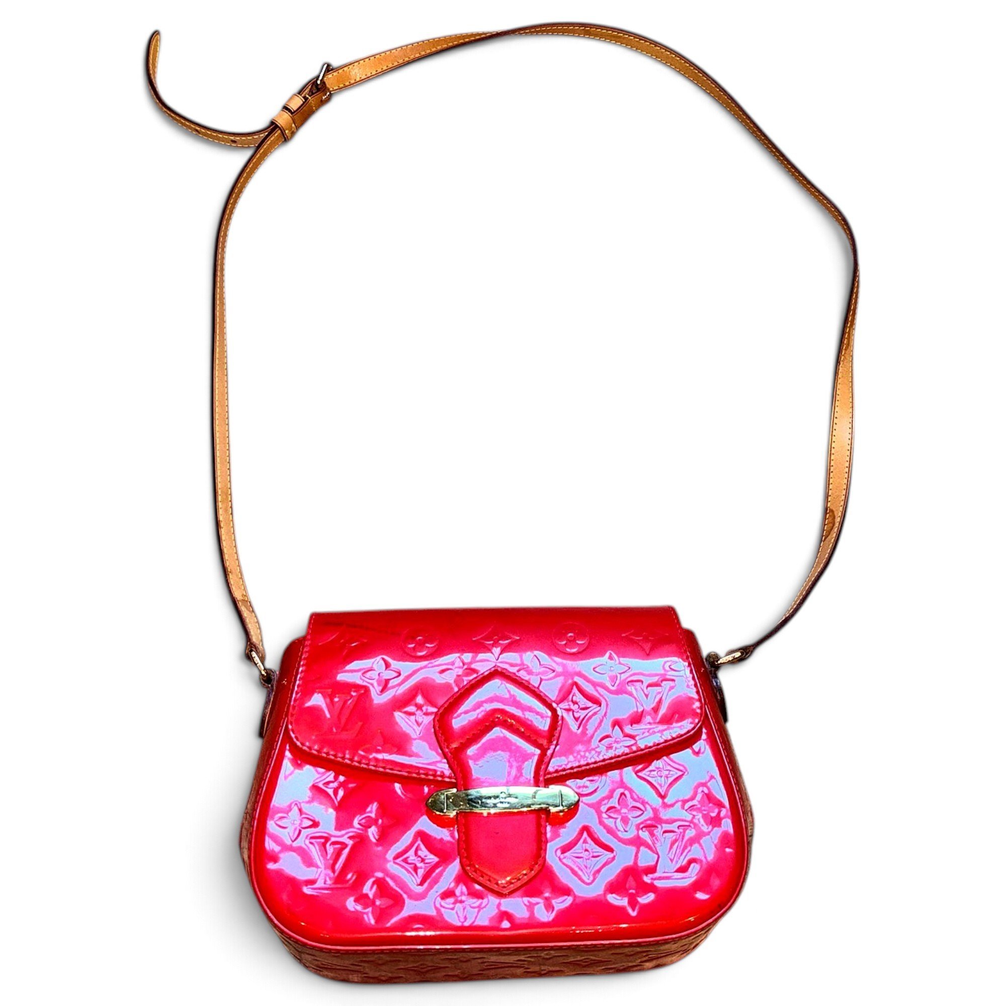Patent leather crossbody bag