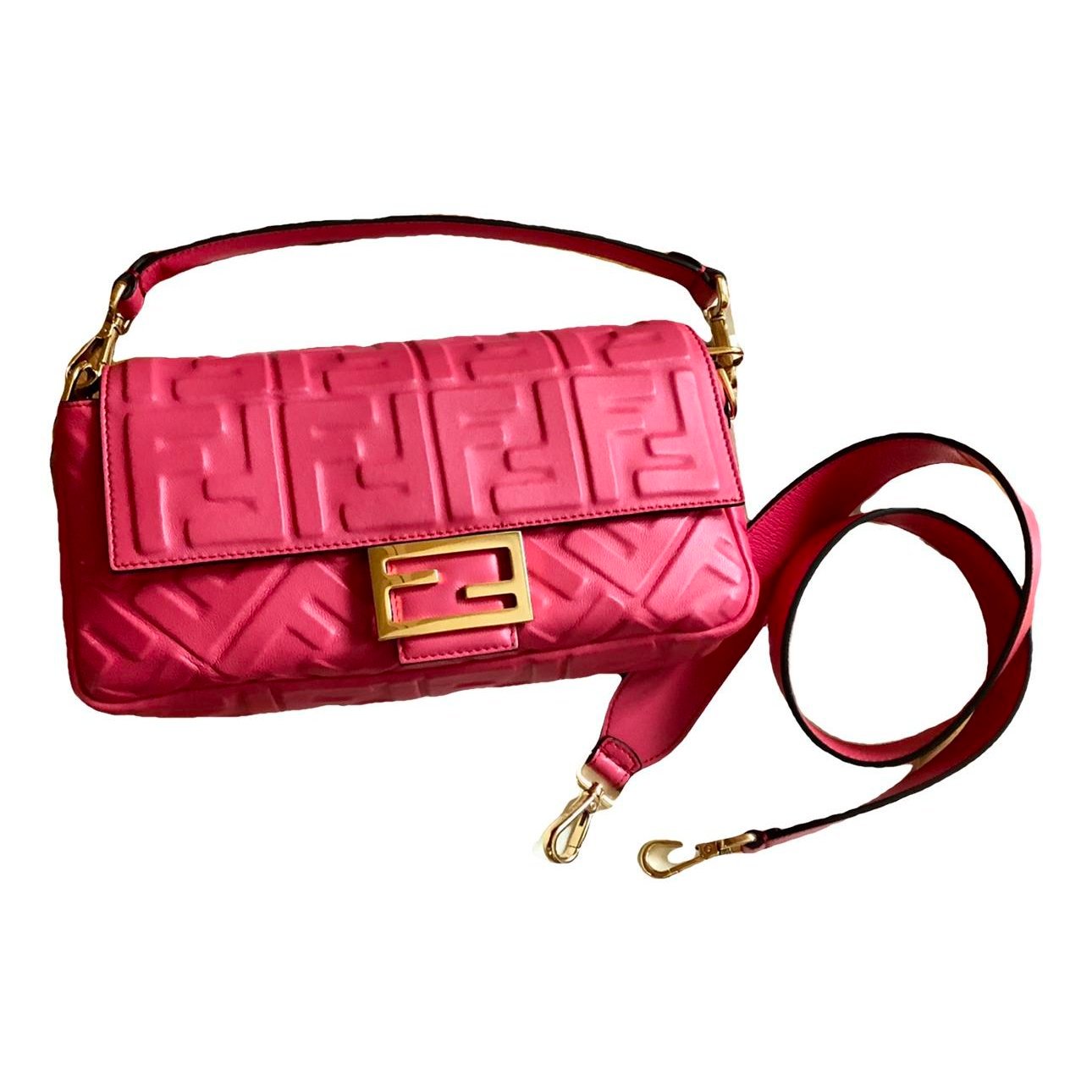 Baguette leather handbag