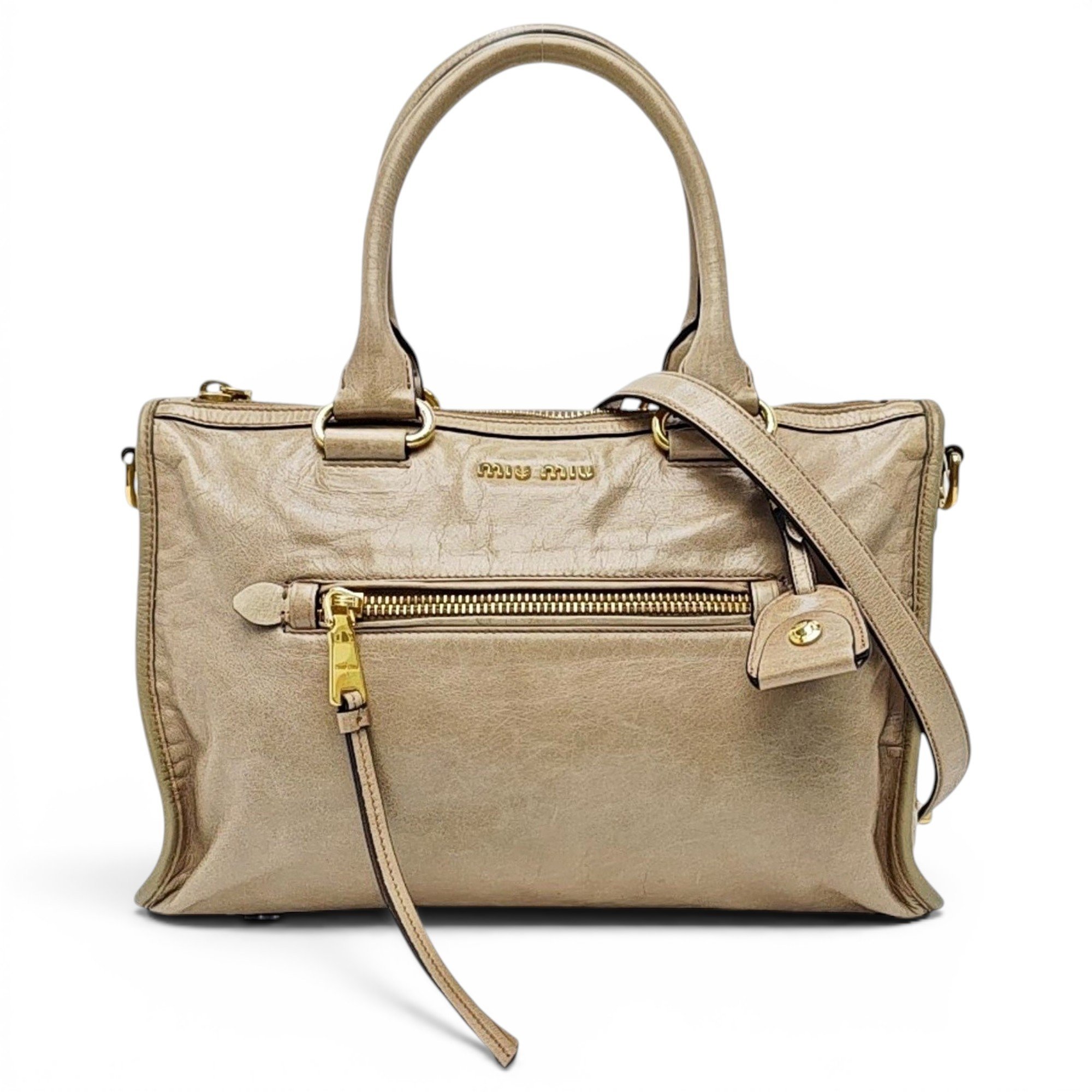 Vitello leather handbag