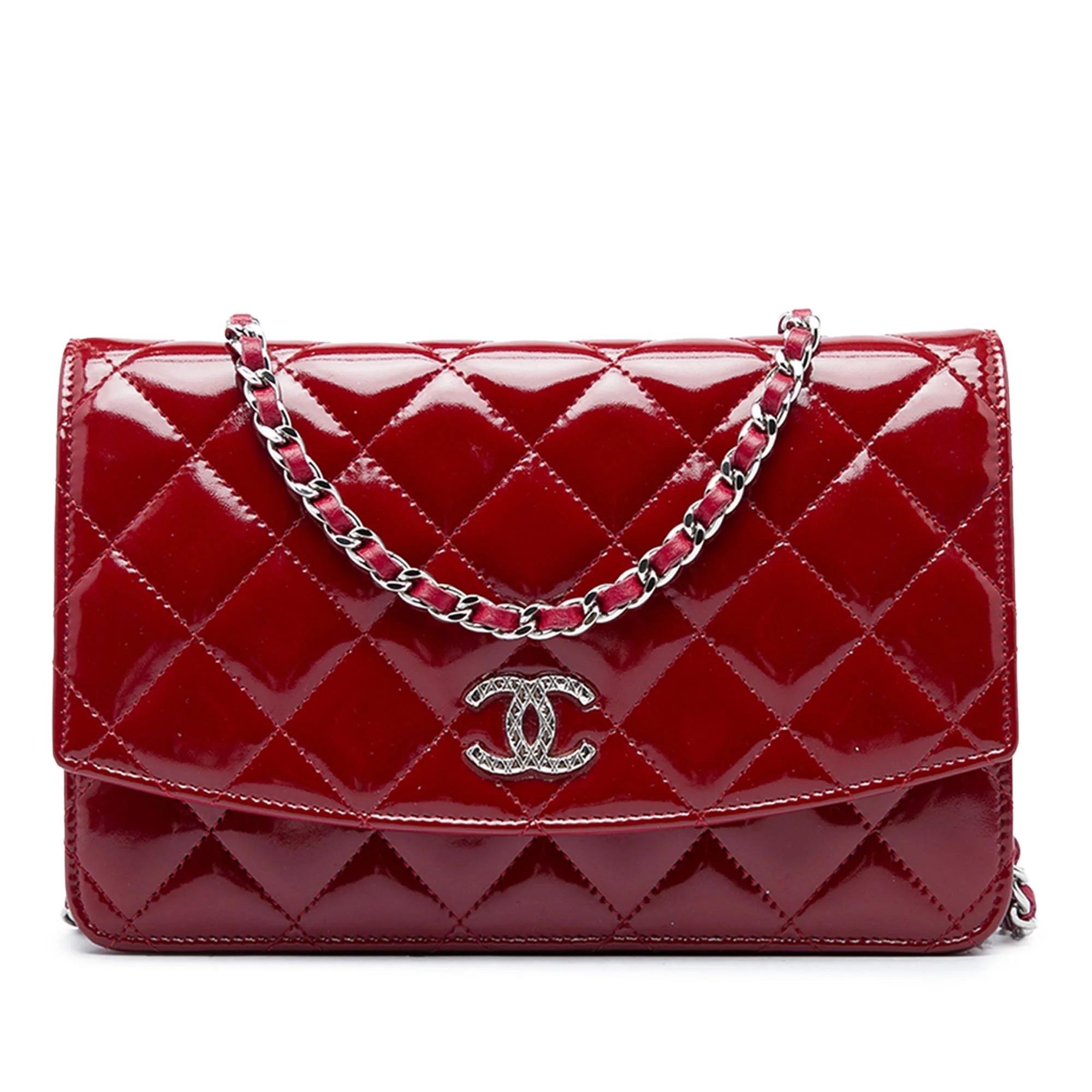 Wallet On Chain leather handbag