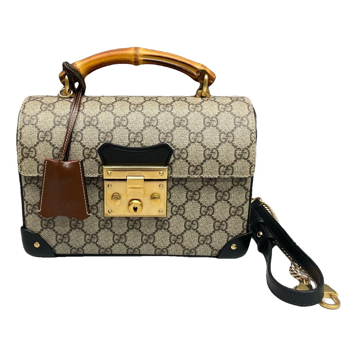 Padlock vinyl handbag