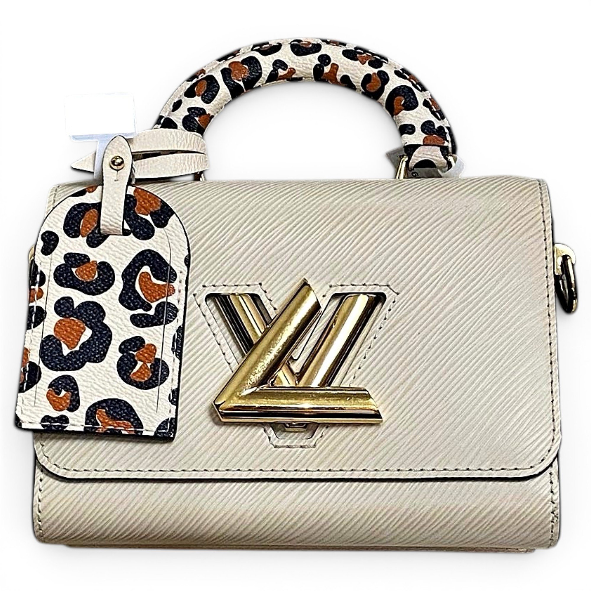 Twist leather handbag