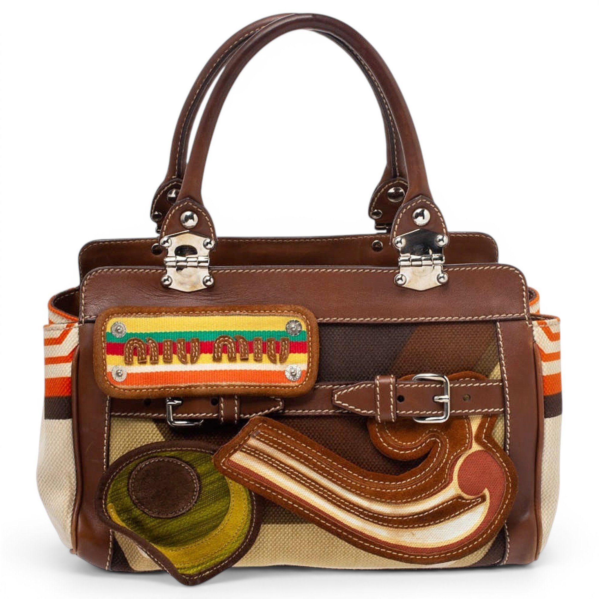 Miu Miu Madras leather handbag