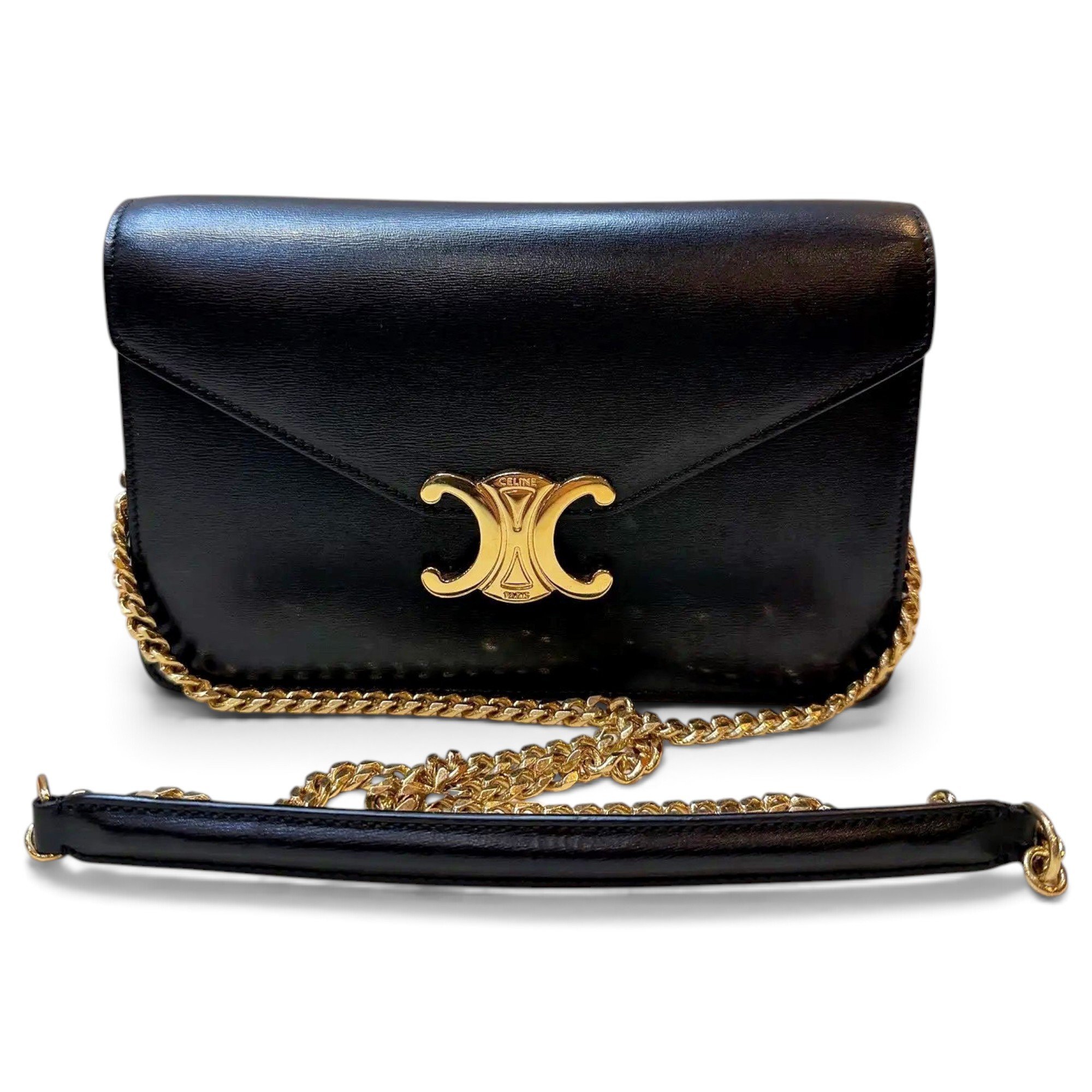 Triomphe leather crossbody bag