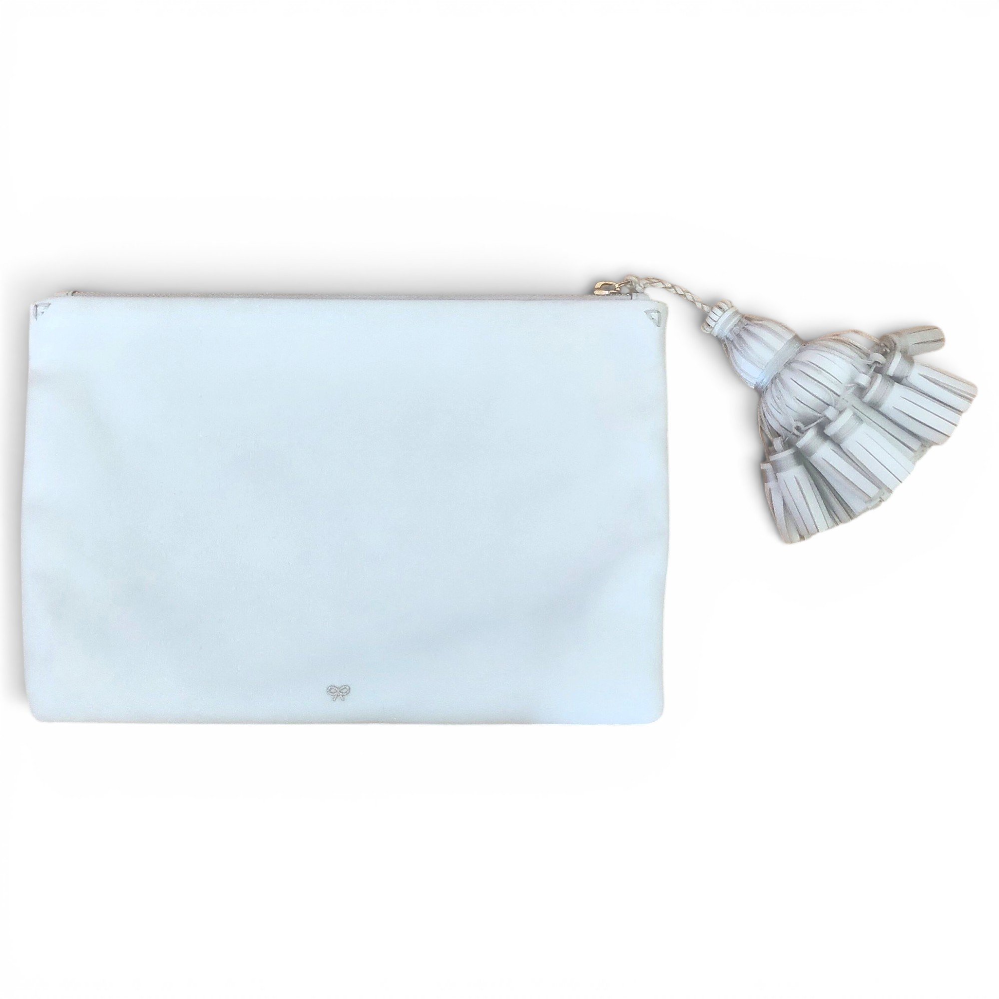 Leather clutch bag