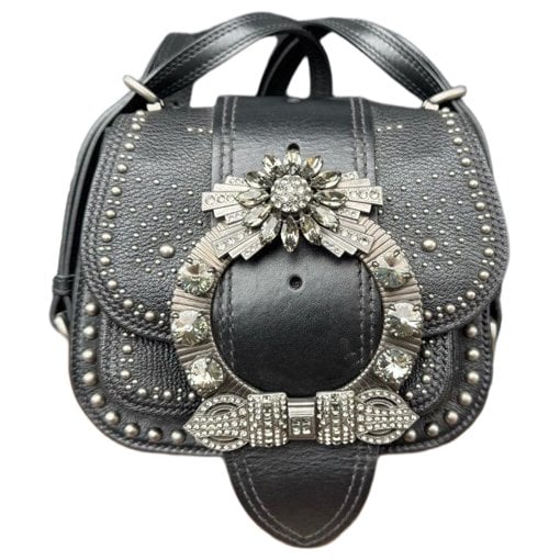 Miu Lady leather handbag