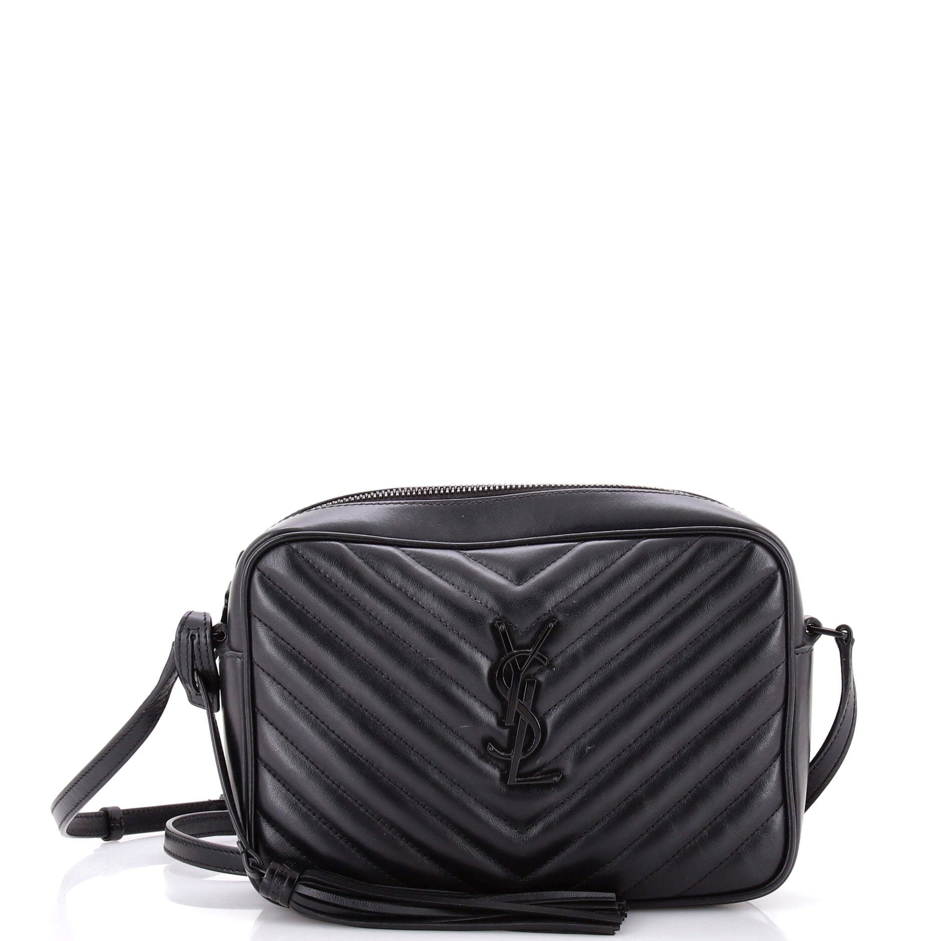 Lou Camera Bag Matelasse Chevron Leather Small