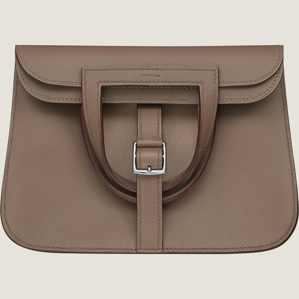 Hermès Halzan mini bag Étoupe | BagUSeek