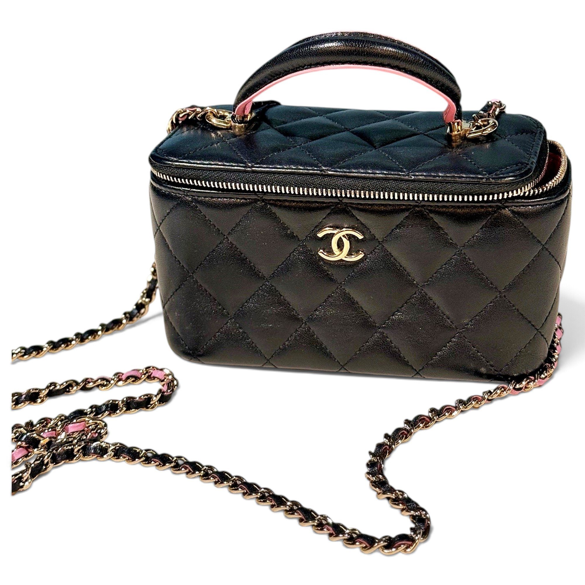 Trendy CC Vanity leather handbag