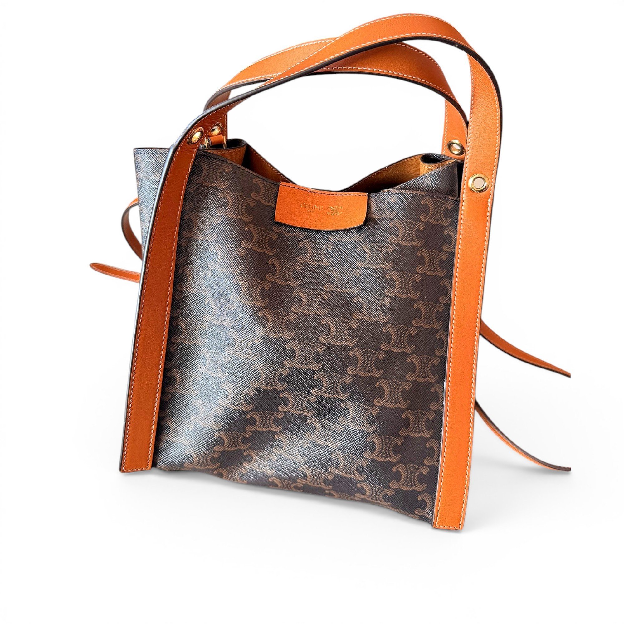 Seau Sangle leather handbag