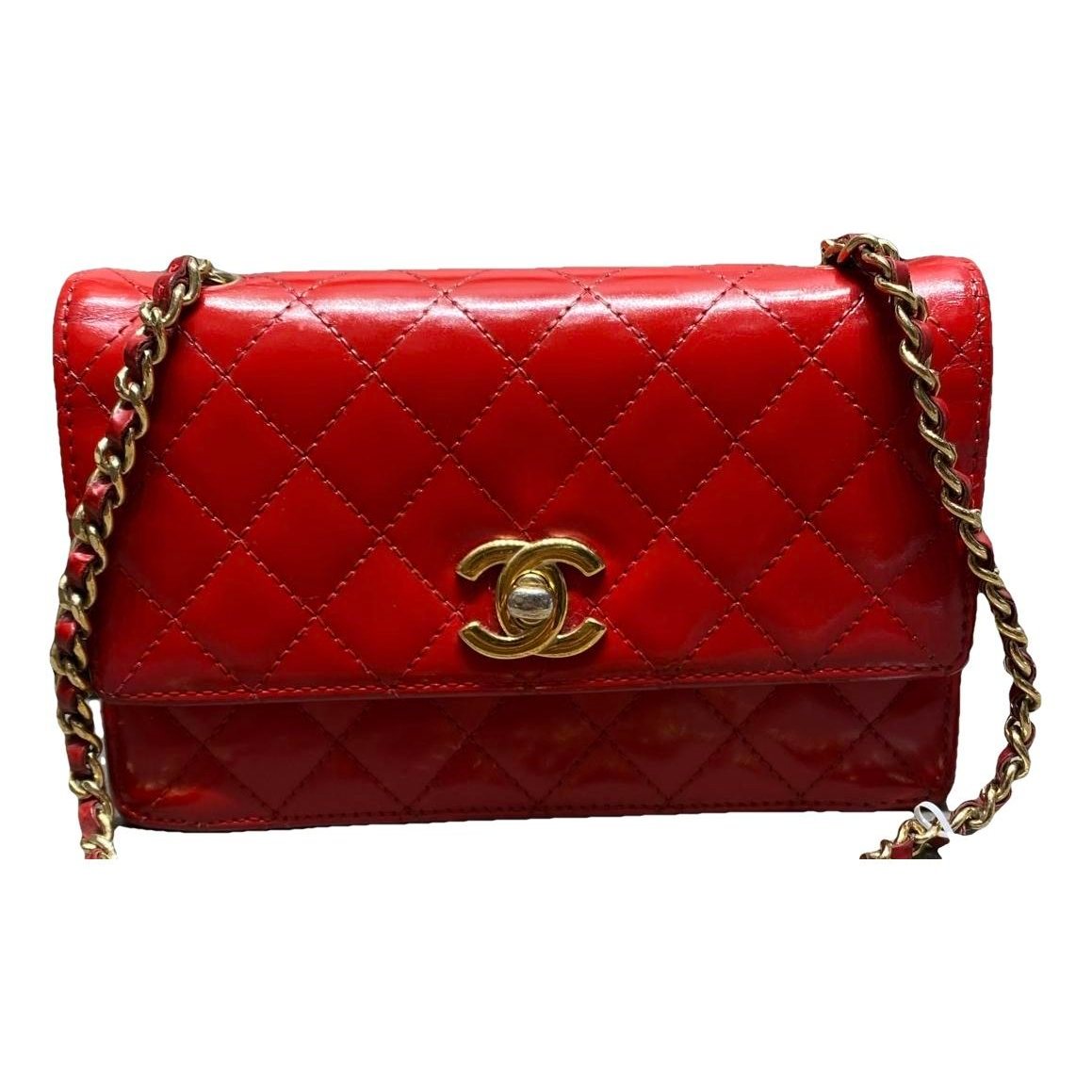 Wallet On Chain Timeless/Classique patent leather handbag