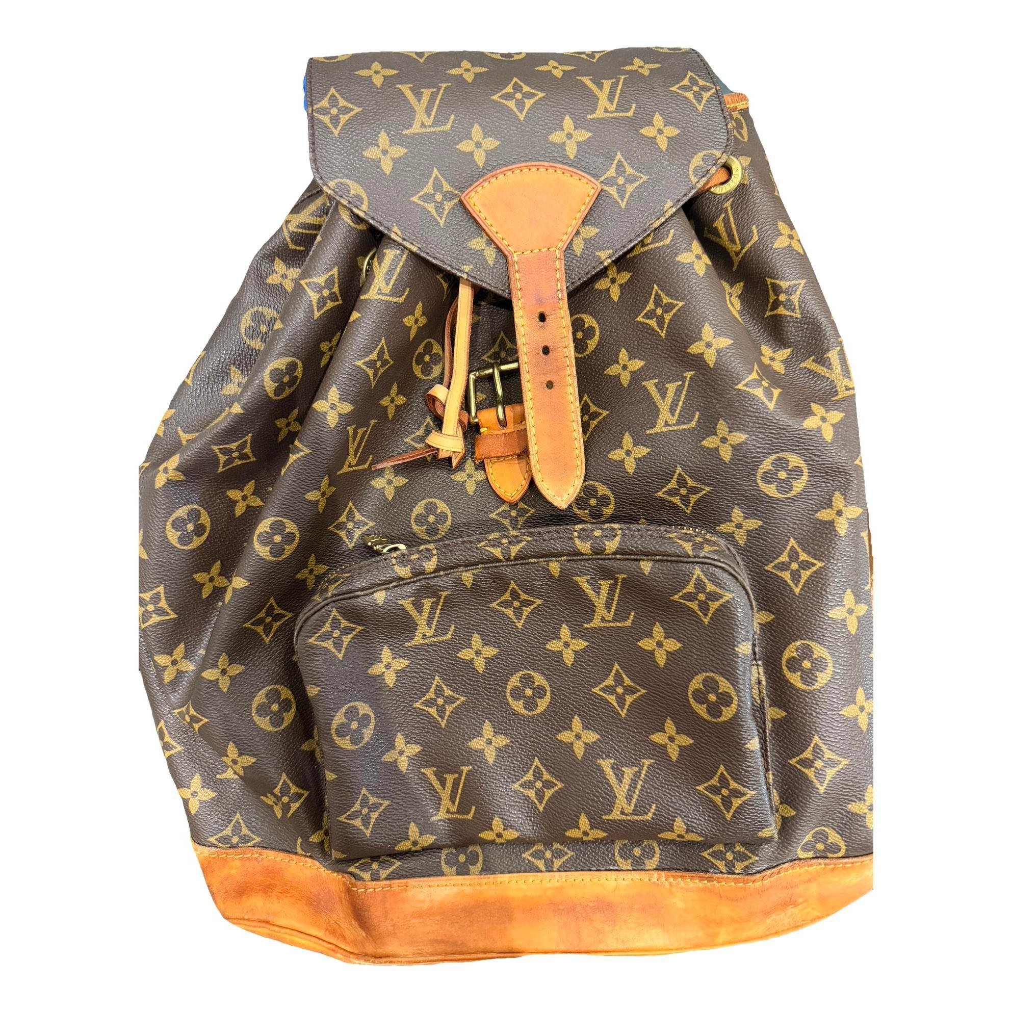 Louis Vuitton Montsouris Vintage cloth backpack