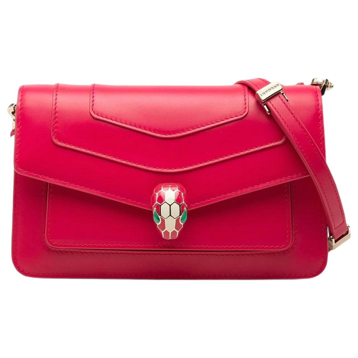 Serpenti leather handbag