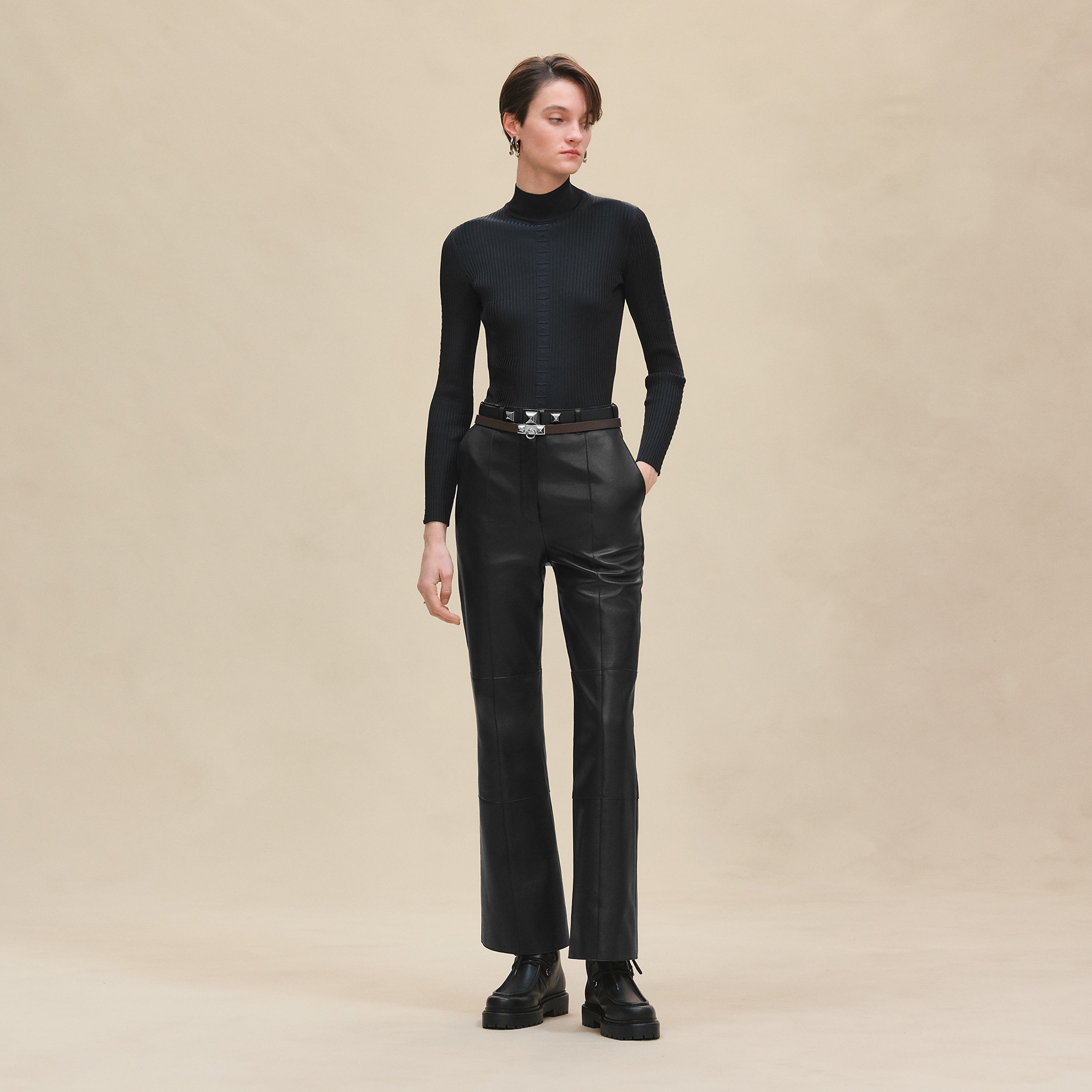 Cashmere long-sleeve sweater