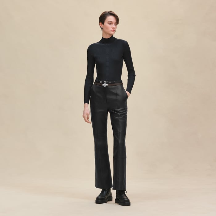 Noir Cashmere Long-sleeve Sweater